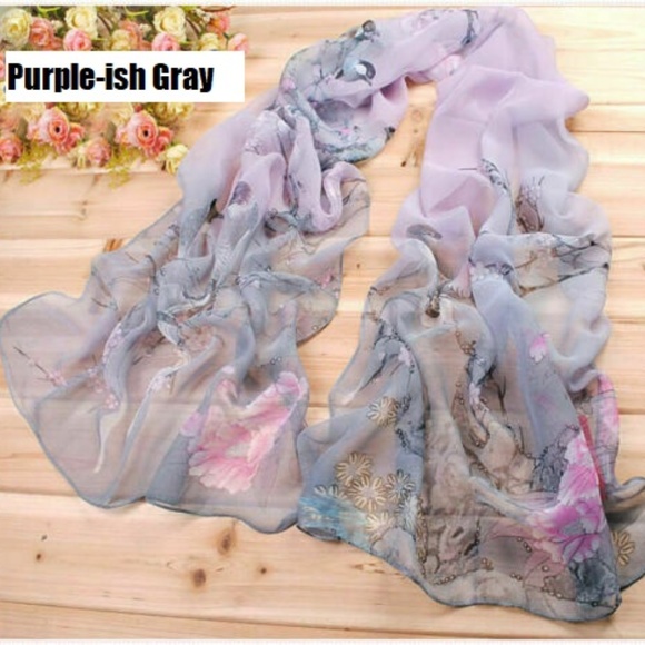 Fashion Chiffon Ladies Spring Scarf - Picture 2 of 2